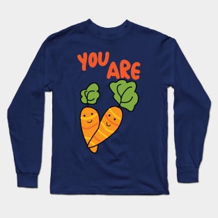 you are correct cute carrot pun Long Sleeve T-Shirt